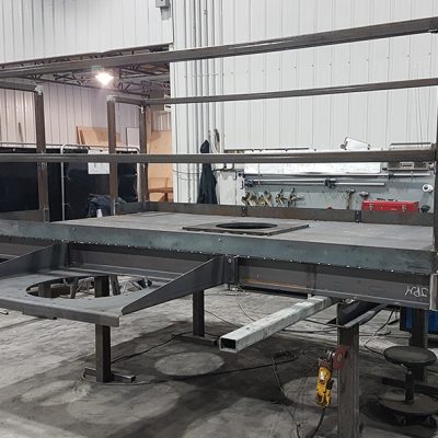 Plateforme de cheminée de ventilation